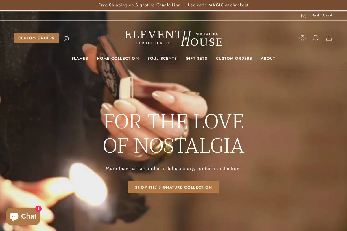 eleventhhouse.co homepage screenshot