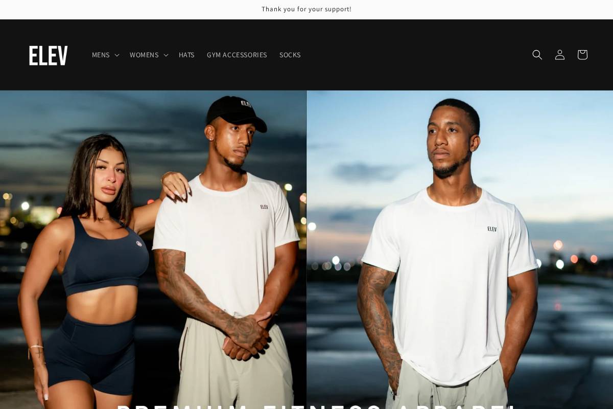 elevfitness.com homepage screenshot