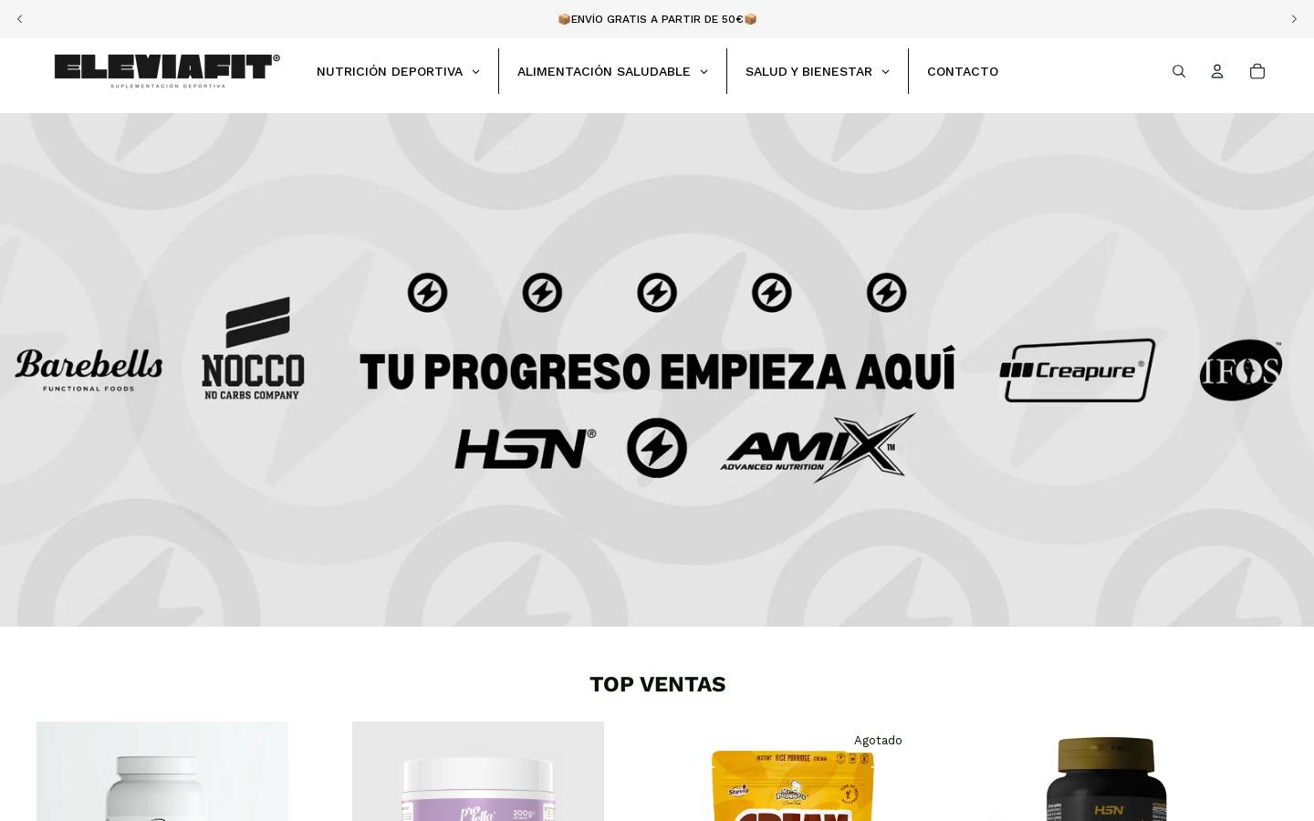 eleviafit.com homepage screenshot