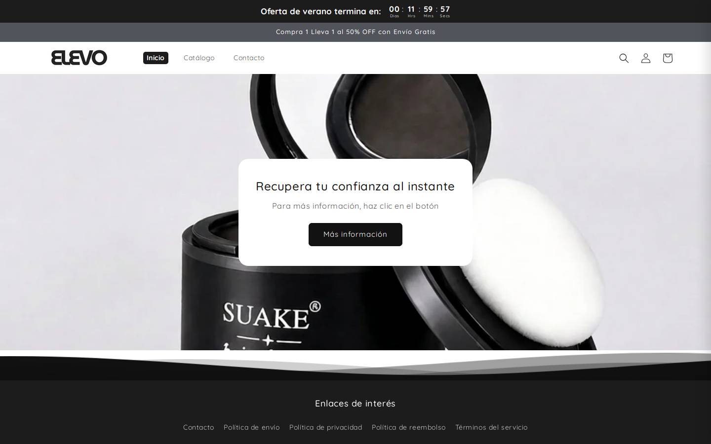 elevocare.com homepage screenshot