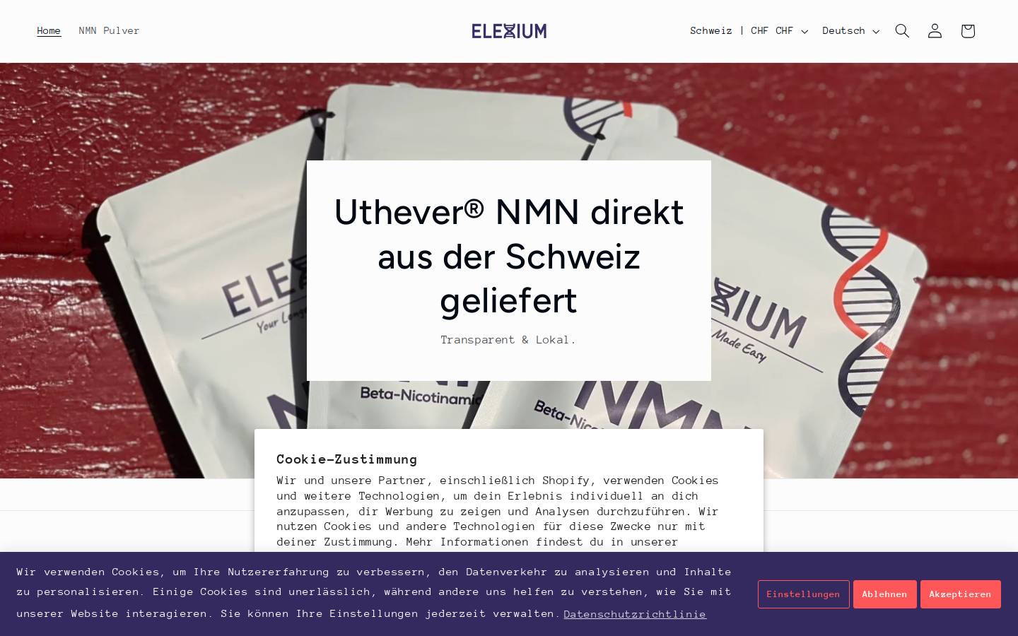elexium.com homepage screenshot