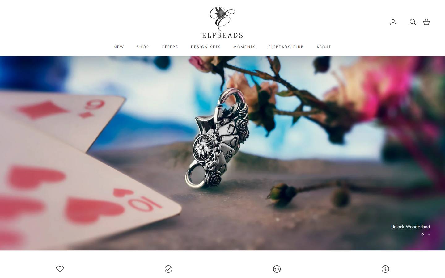 elfbeadseurope.com homepage screenshot