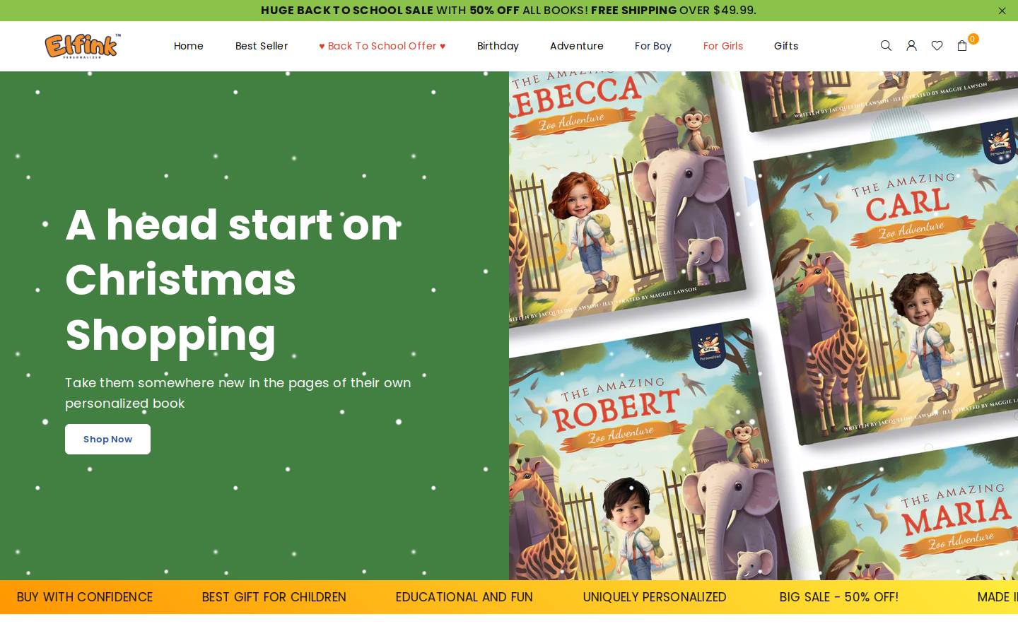 elfink.com homepage screenshot