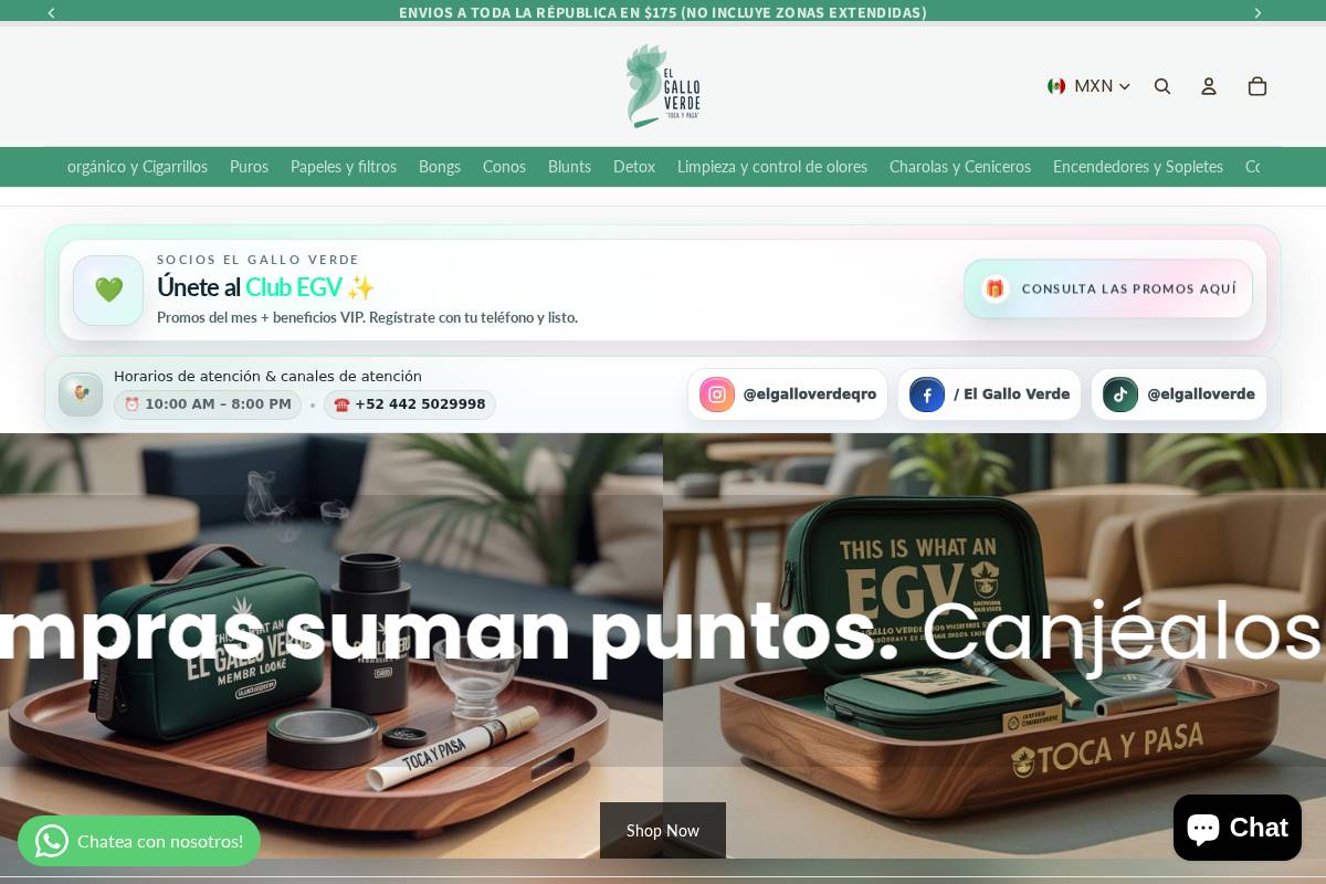 elgalloverde.com.mx homepage screenshot