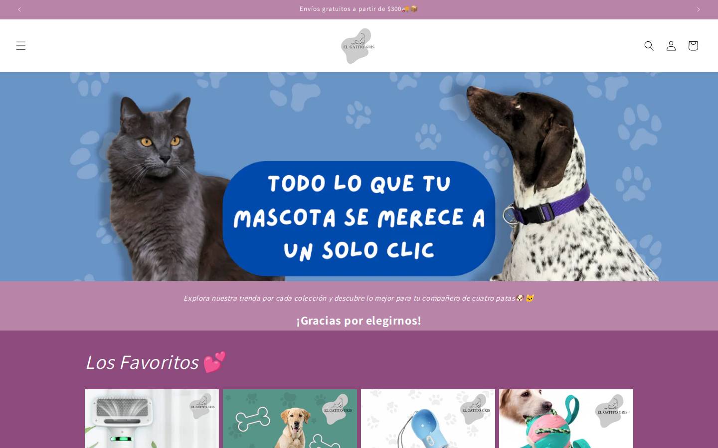 elgatitogris.com homepage screenshot