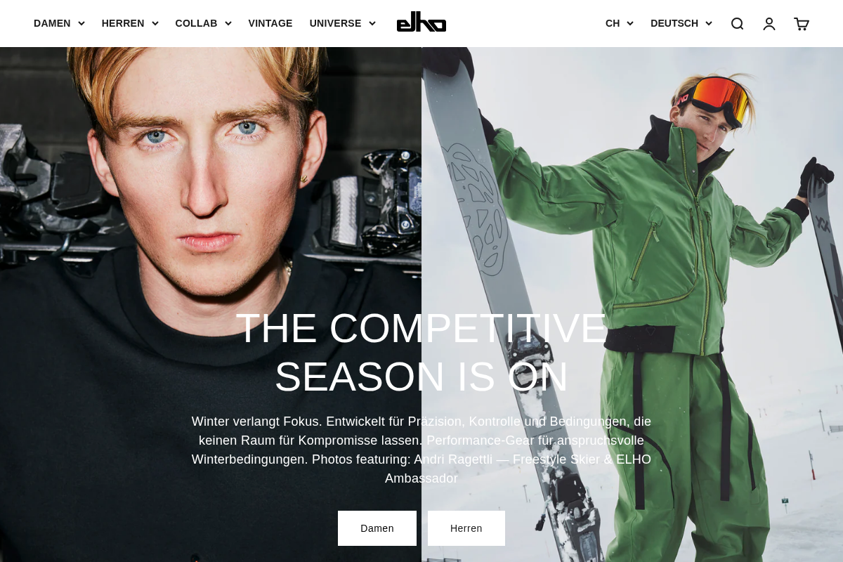 ELHO FREESTYLE homepage screenshot