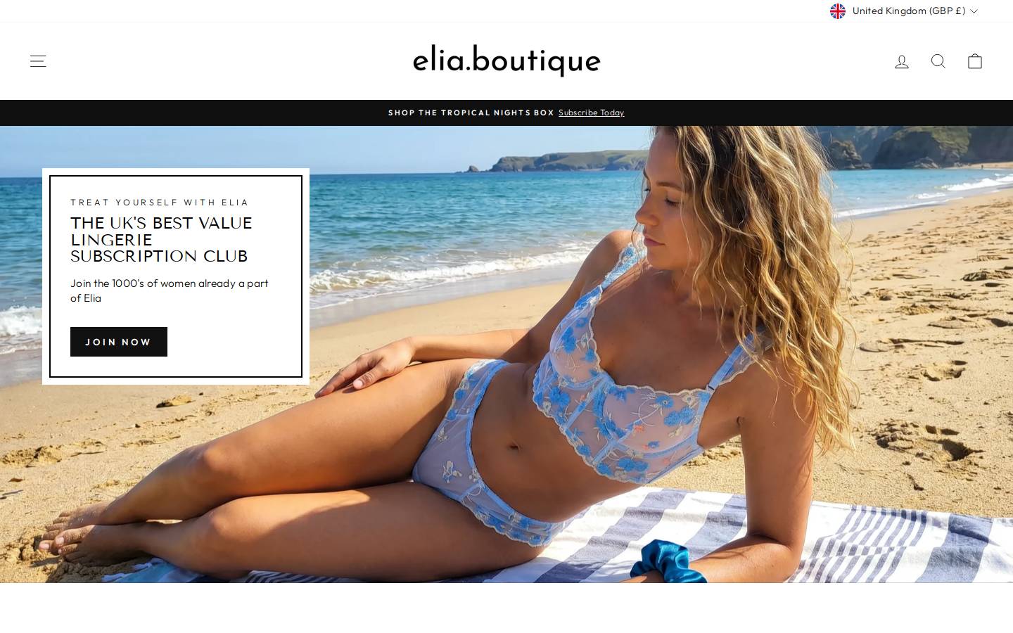 Elia homepage screenshot