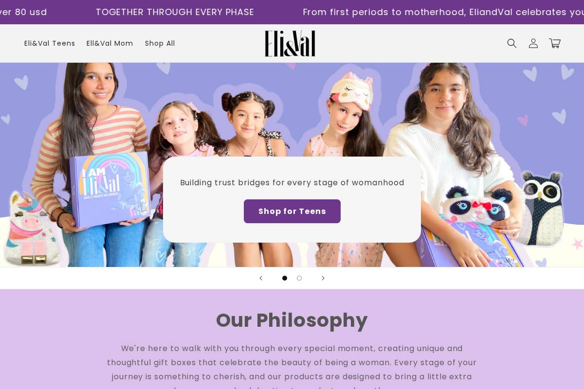 Eliandval homepage screenshot