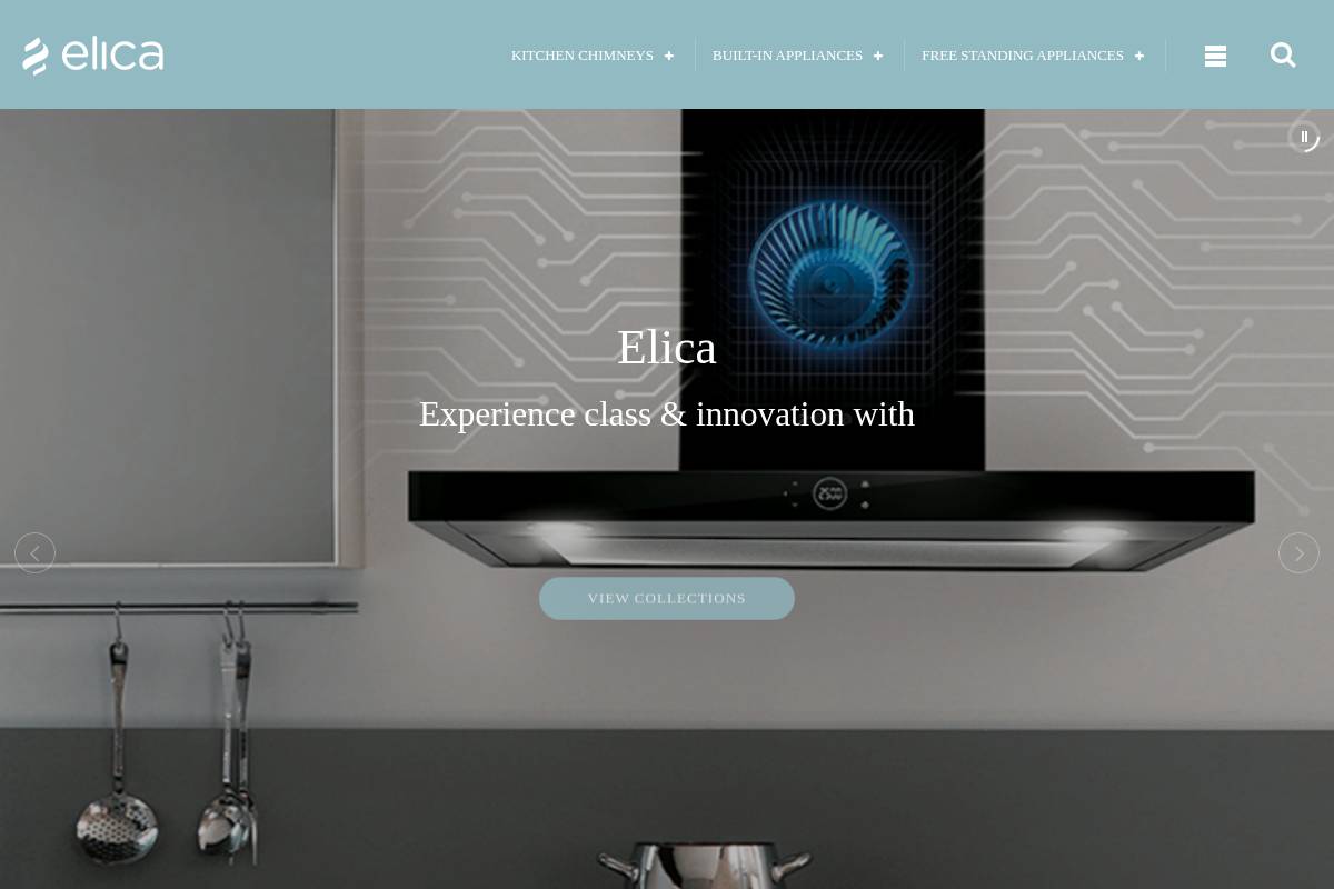 elicaindia.com homepage screenshot