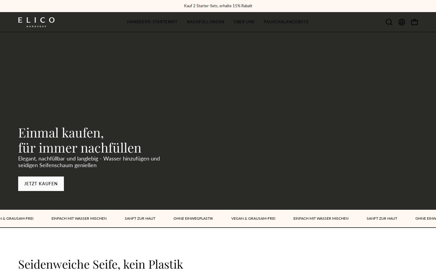 elicocare.de homepage screenshot