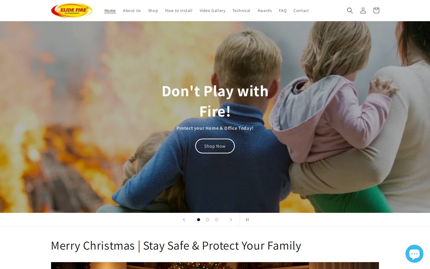 elidefire.com.au homepage screenshot