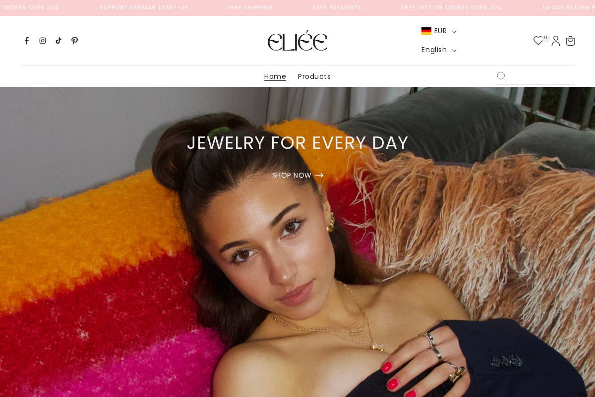 eliee.de homepage screenshot