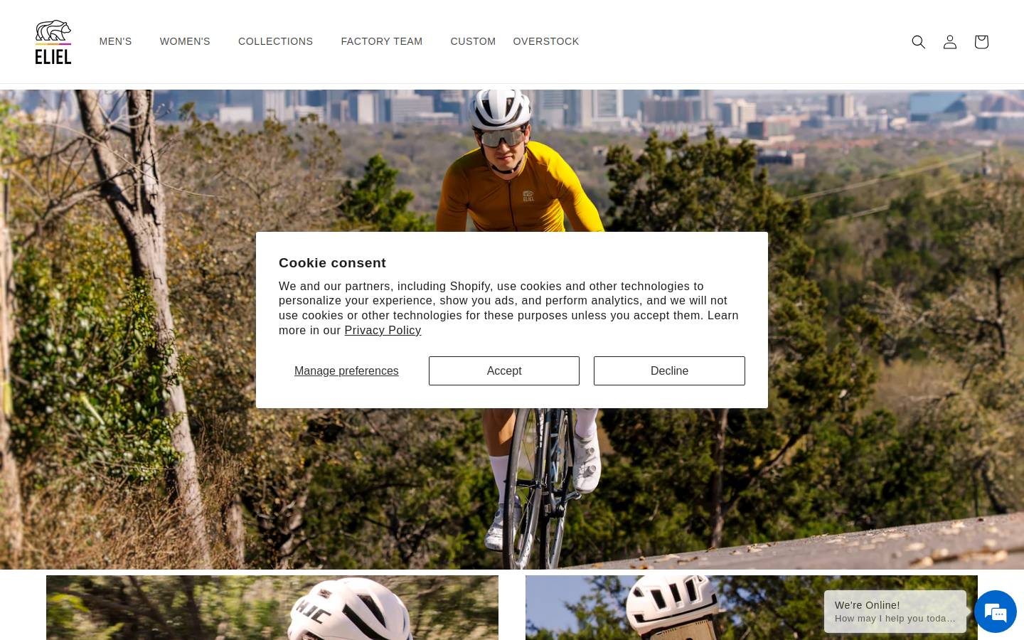 elielcycling.com homepage screenshot