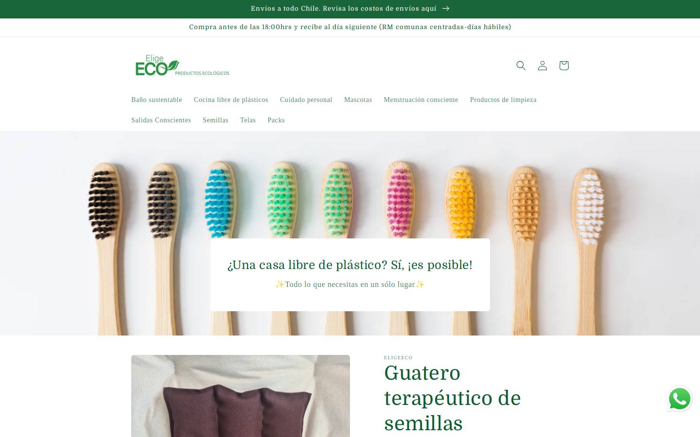 eligeeco.com homepage screenshot