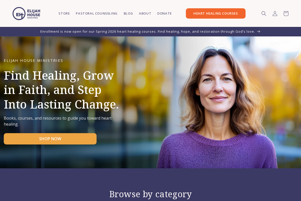 elijahhouse.org homepage screenshot