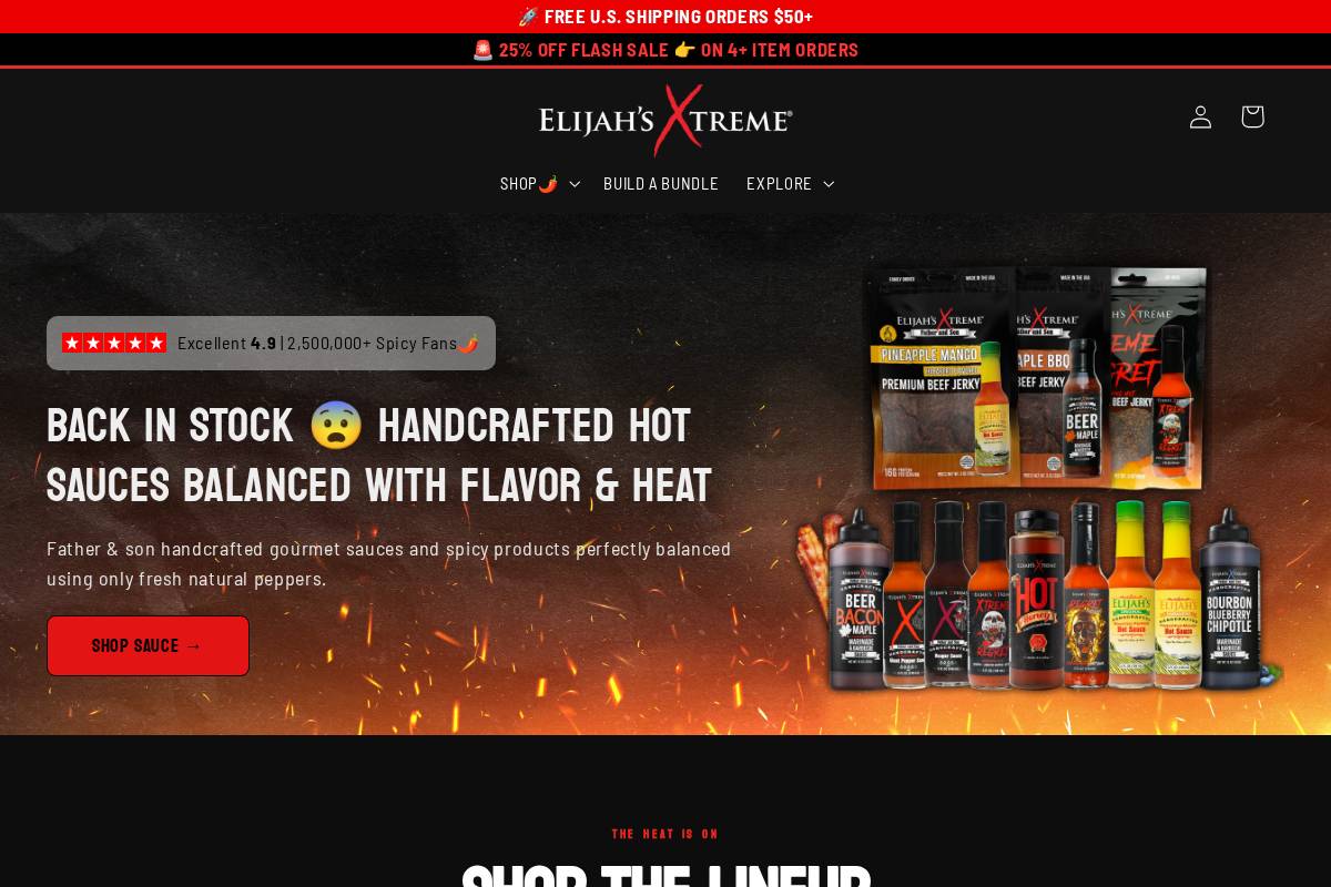 elijahsxtreme.com homepage screenshot