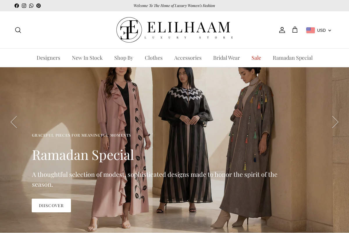 Elilhaam homepage screenshot