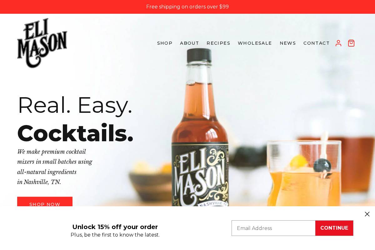 elimason.com homepage screenshot