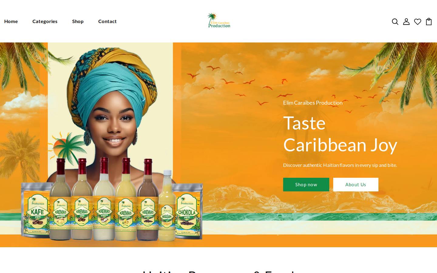 elimcaraibesproduction.com homepage screenshot