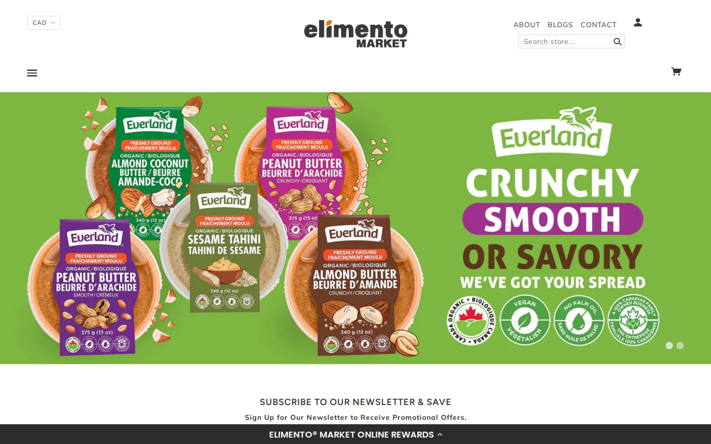 elimento.com homepage screenshot
