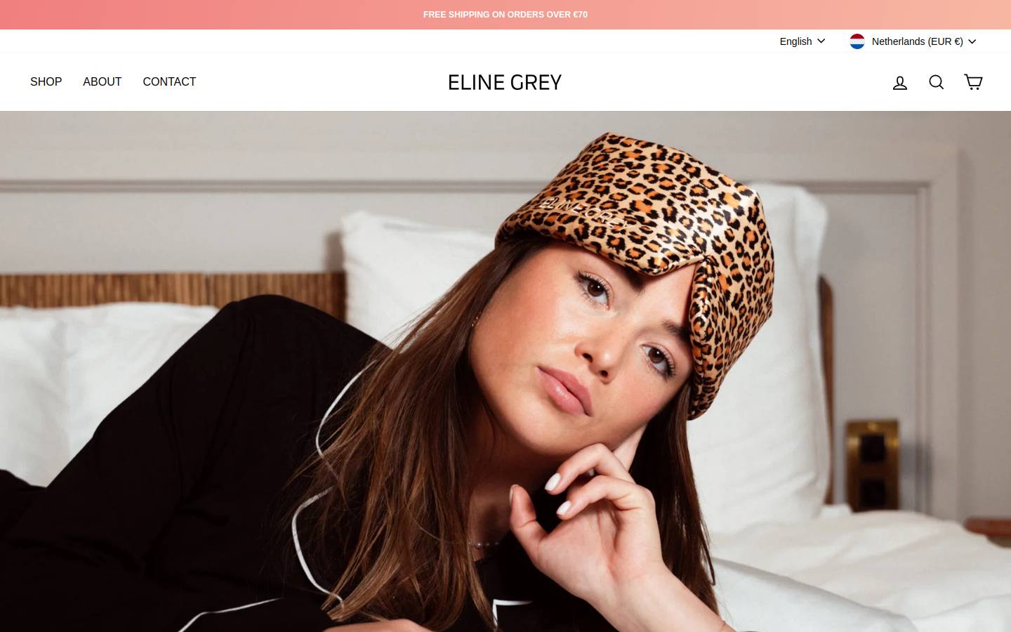 Elinegrey homepage screenshot