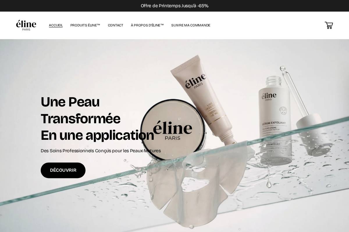 Elineparis homepage screenshot