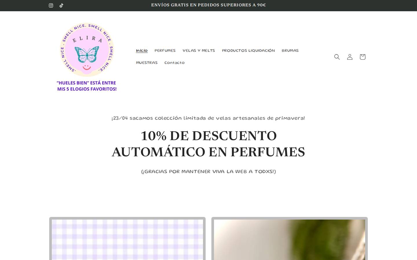 elirasmellnice.com homepage screenshot