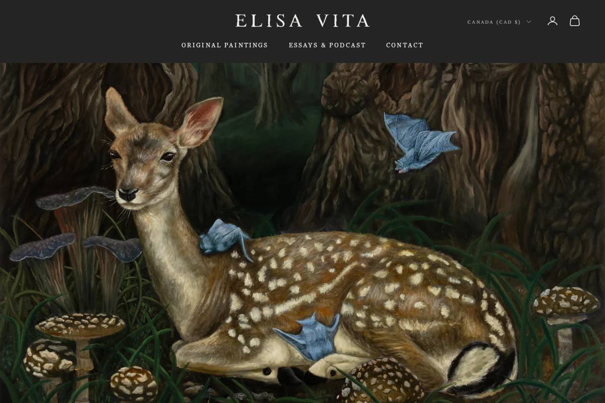 elisavita.com homepage screenshot