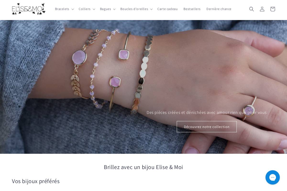 Elise et moi homepage screenshot