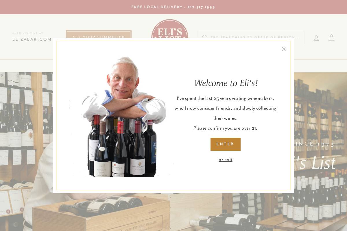 elislist.com homepage screenshot