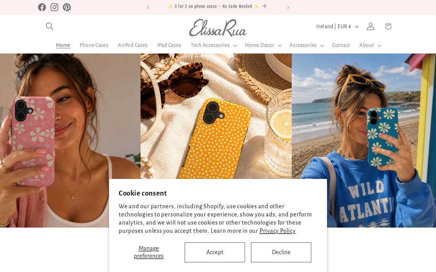 elissarua.com homepage screenshot