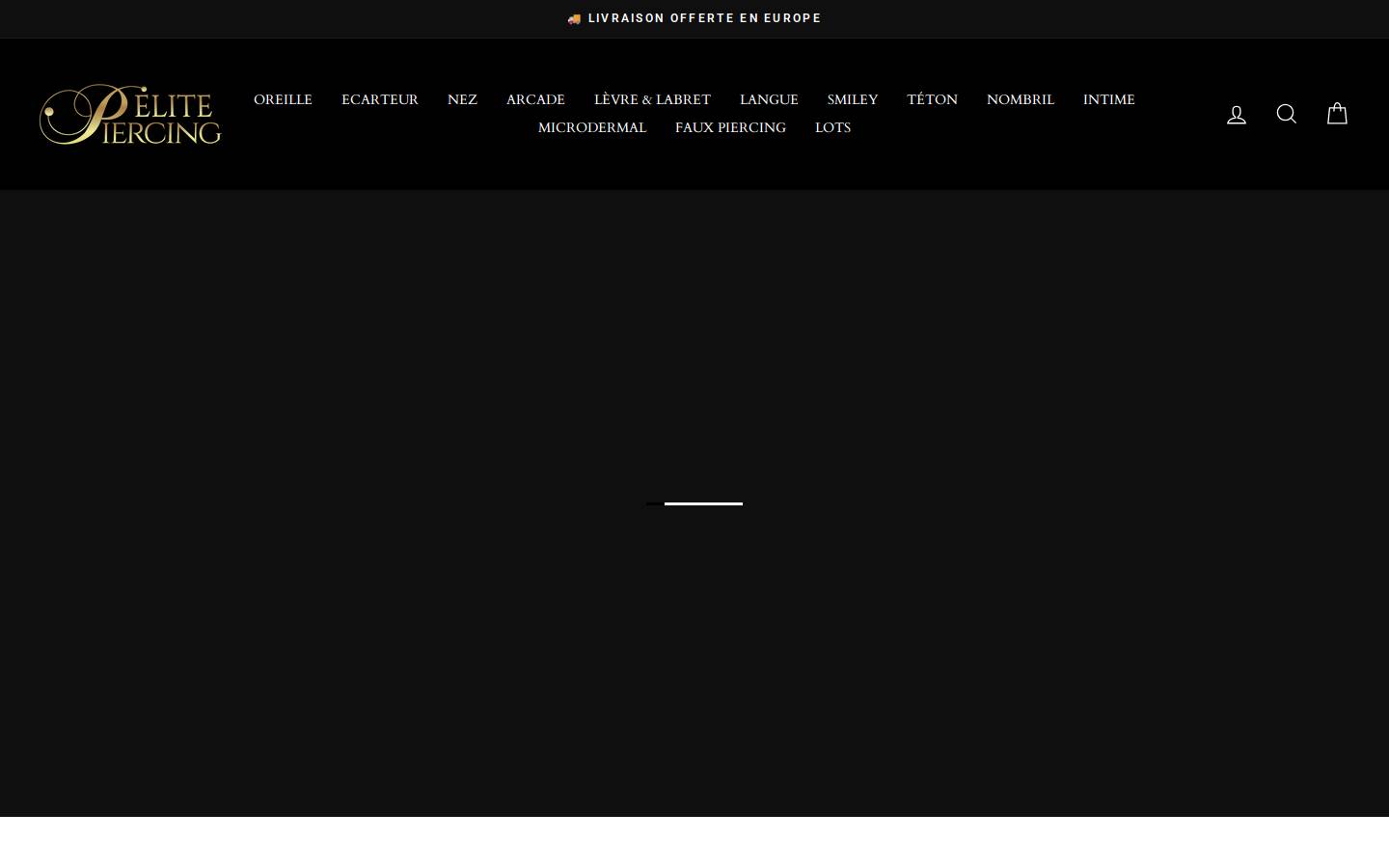 elite-piercing.com homepage screenshot