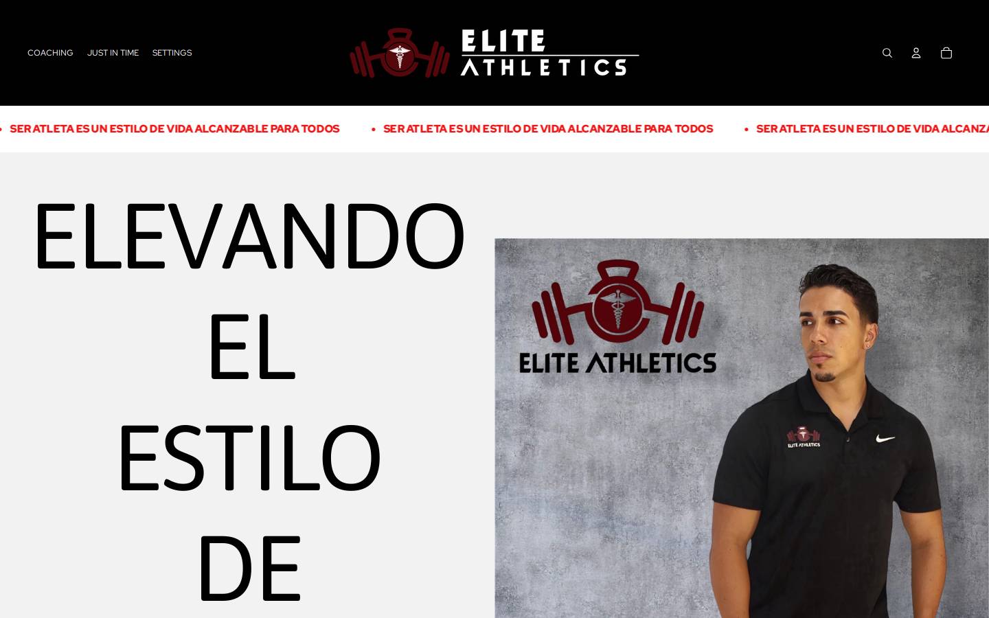 eliteathleticspr.com homepage screenshot