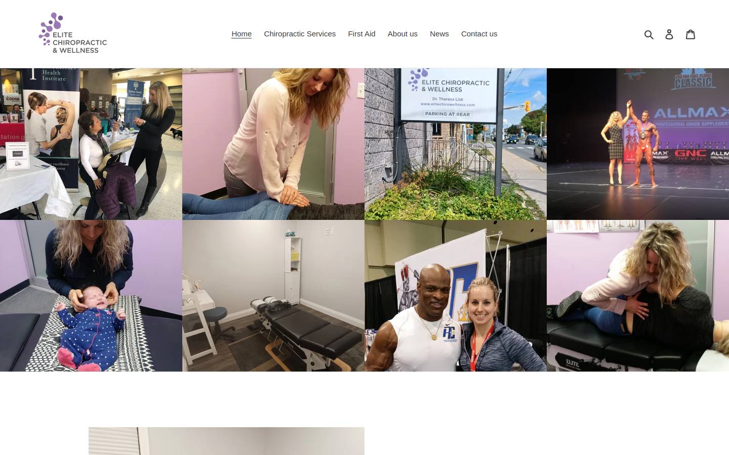 elitechirowellness.com homepage screenshot
