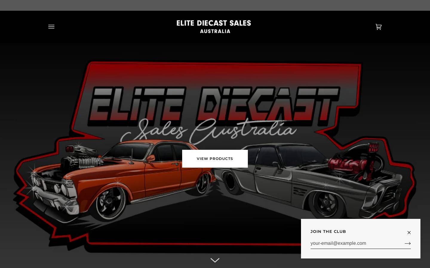 elitediecastsalesaustralia.com.au homepage screenshot