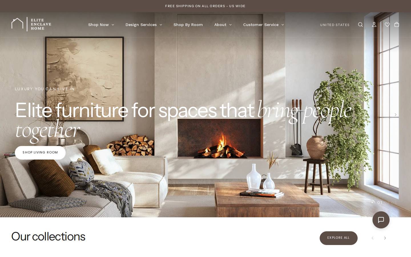 eliteenclavehome.com homepage screenshot