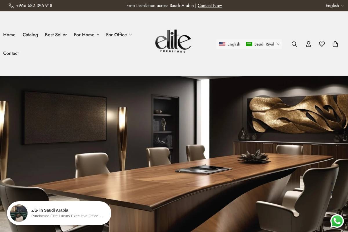 elitefurniturebrand.com homepage screenshot