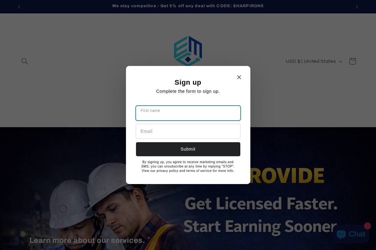 elitemanagementcapital.com homepage screenshot