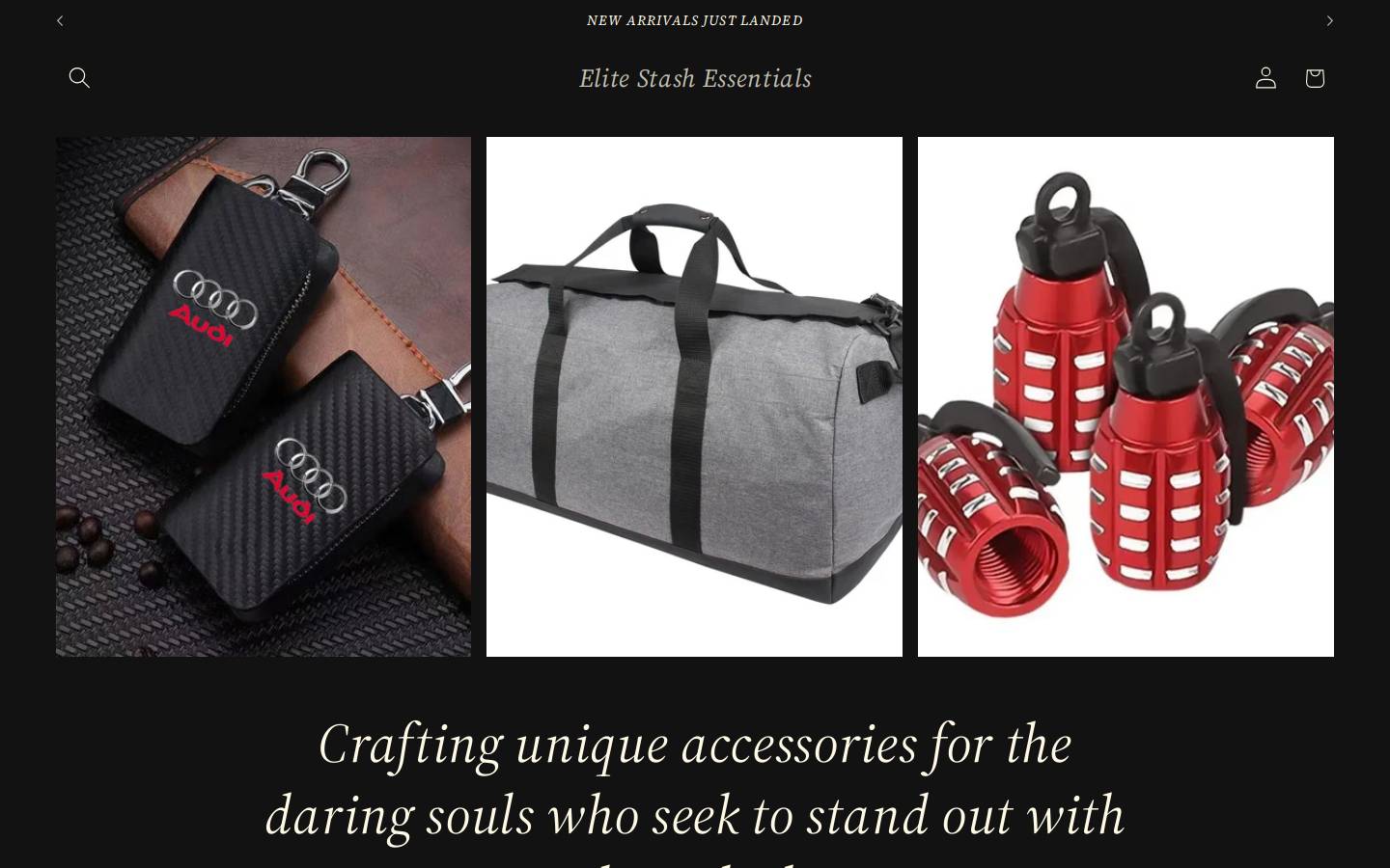 elitestashessentials.com homepage screenshot