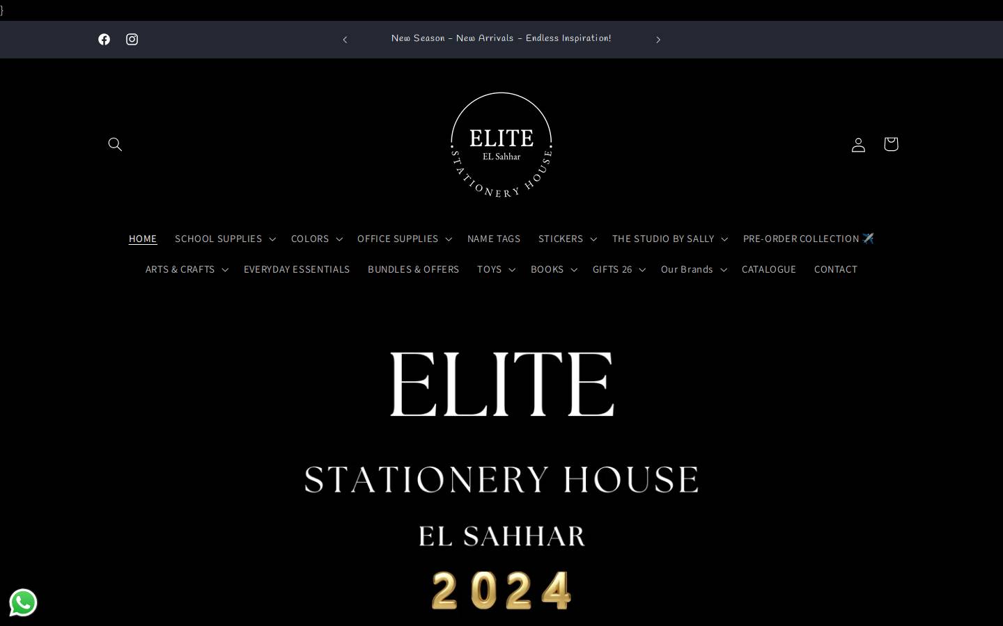 elitestationeryhouse.com homepage screenshot