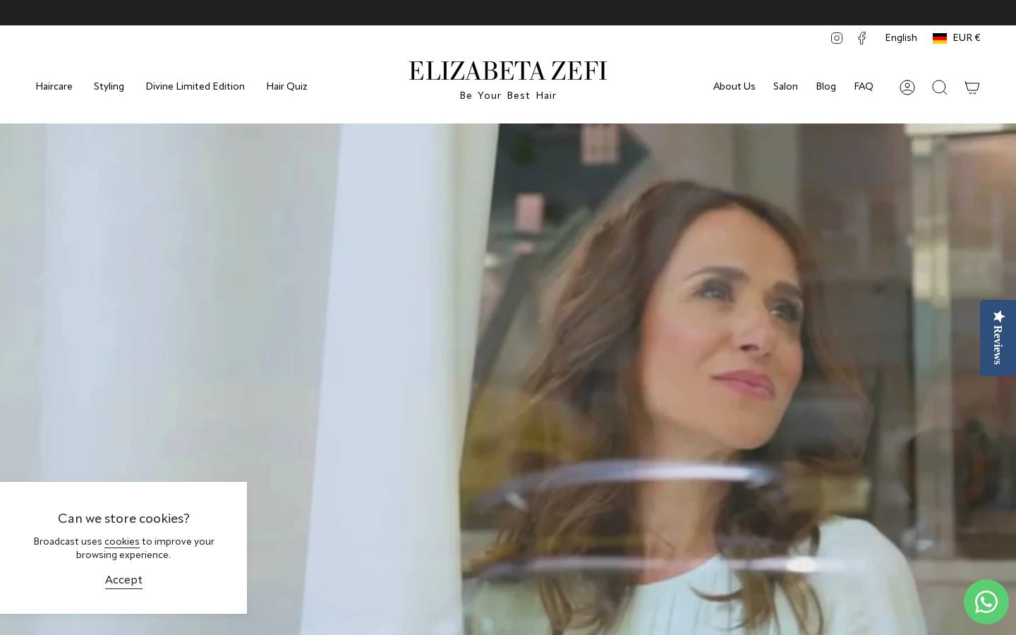 elizabetazefi.com homepage screenshot