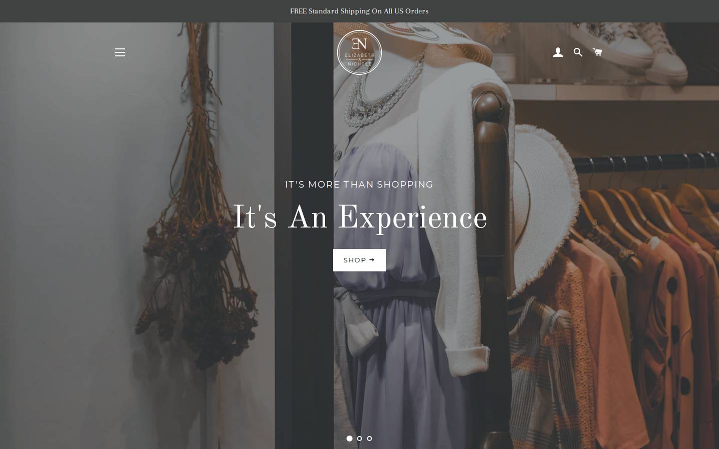 elizabethandnichole.com homepage screenshot
