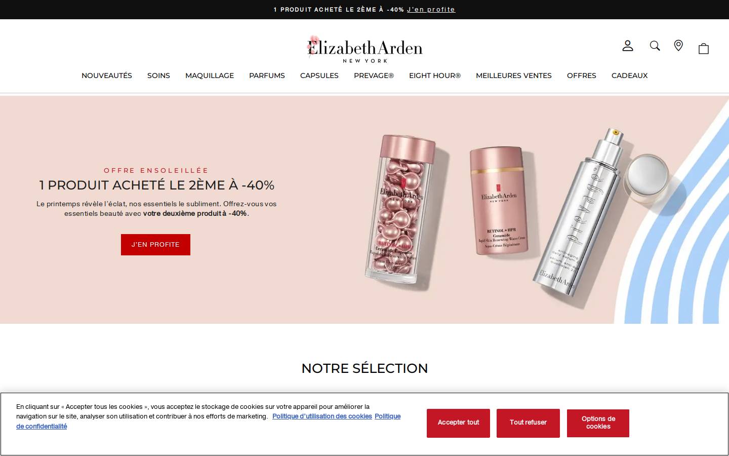 Elizabetharden homepage screenshot
