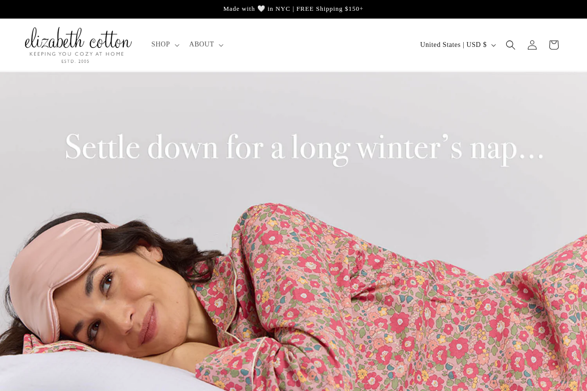 elizabethcotton.com homepage screenshot
