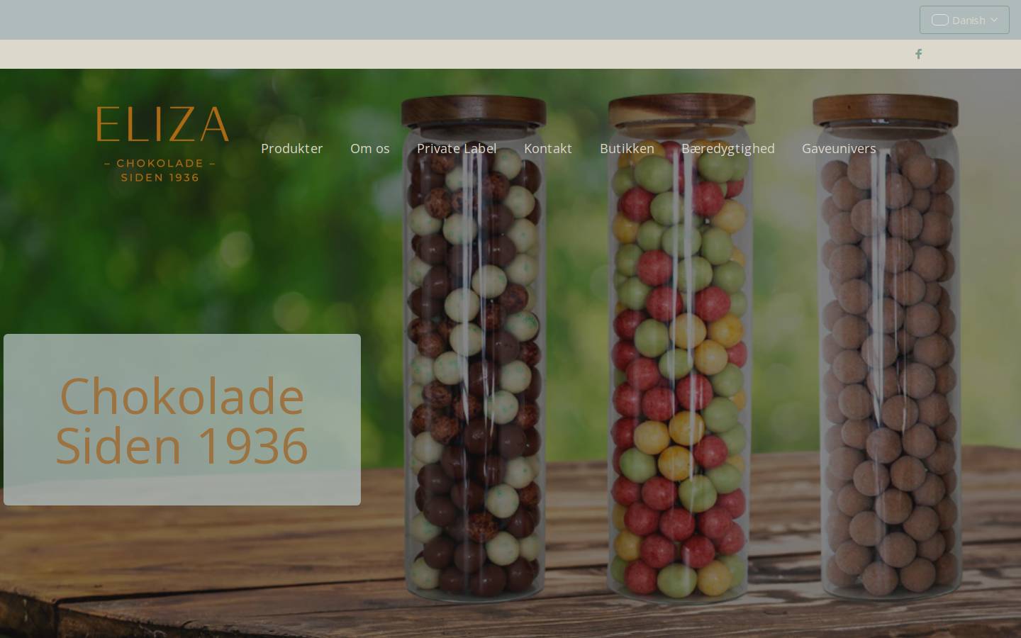 Elizachokolade homepage screenshot