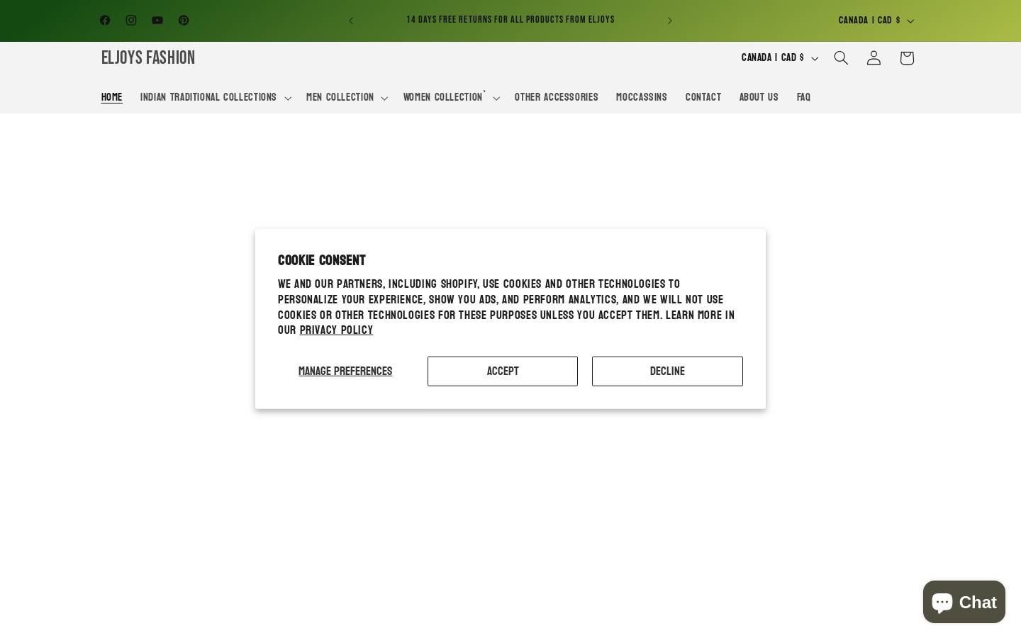 eljoysfashion.com homepage screenshot