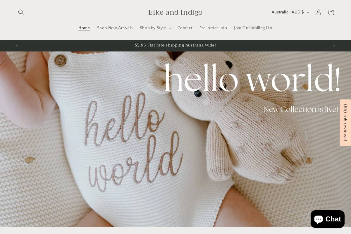 elkeandindigo.com homepage screenshot