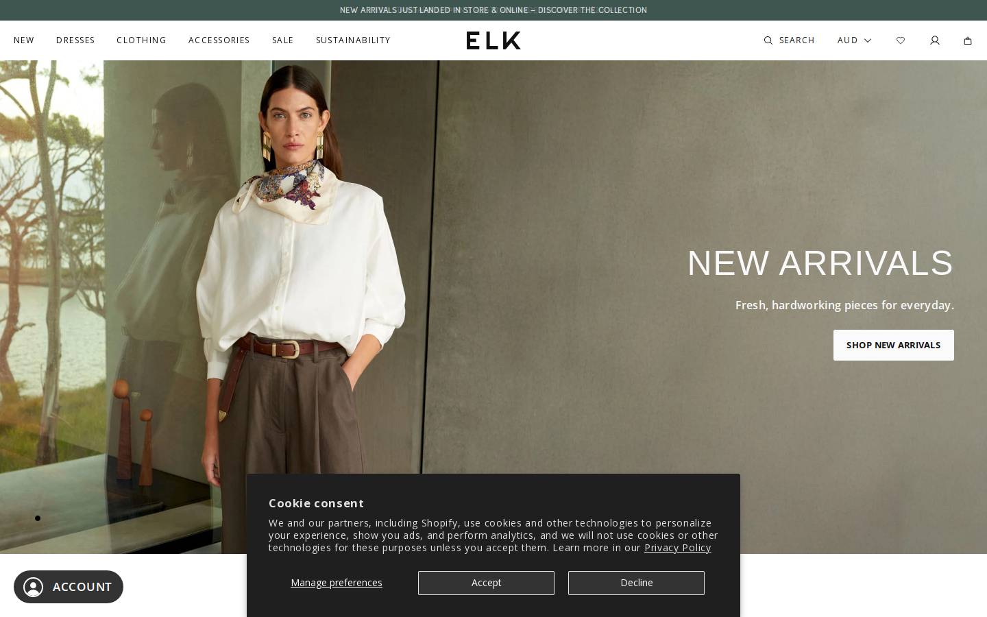 elkthelabel.com homepage screenshot