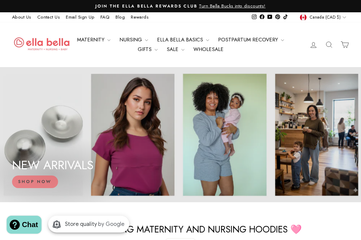 ellabella.ca homepage screenshot