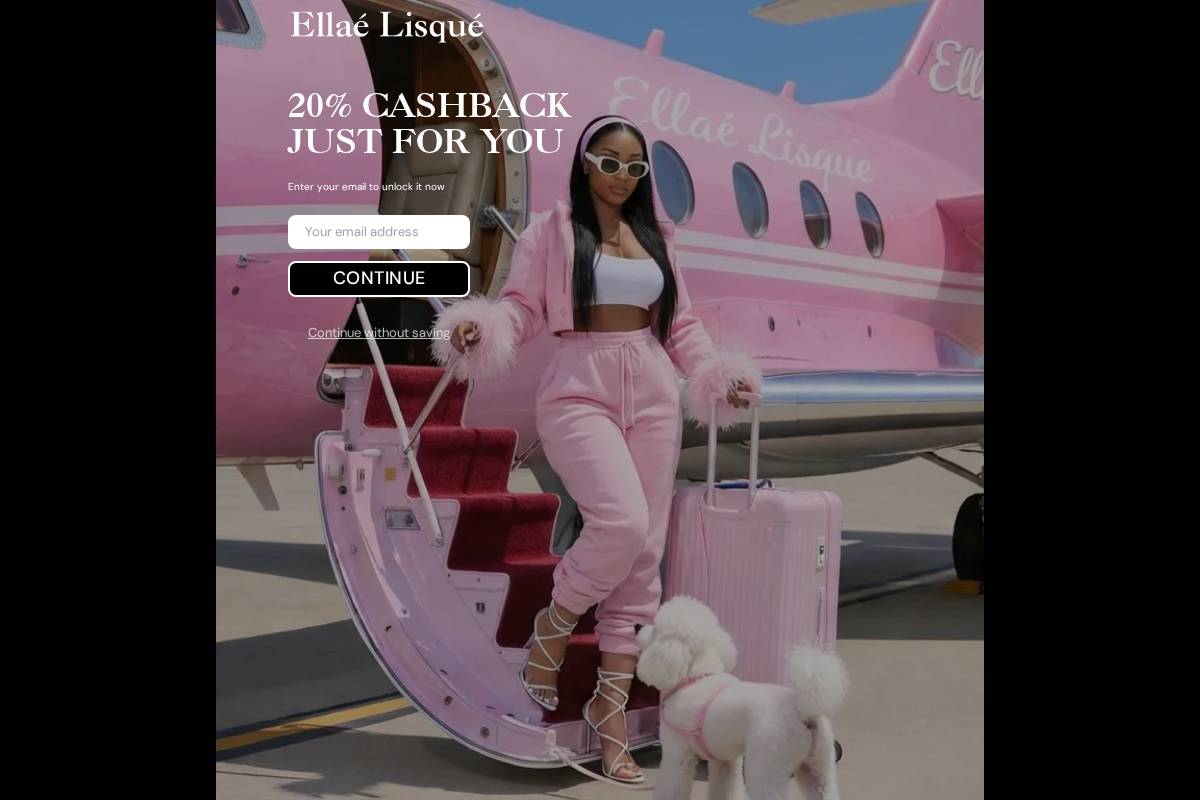 ellaelisque.com homepage screenshot